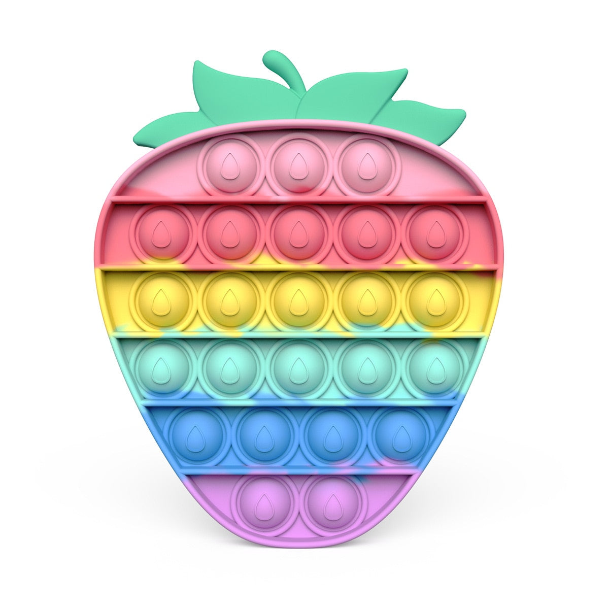 Rainbow Fruits & Animals Pop It Fidget Toys