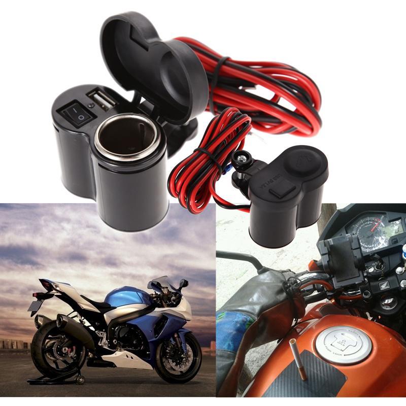 Universal Motorcycle USB Charger with Switch - Perfenq