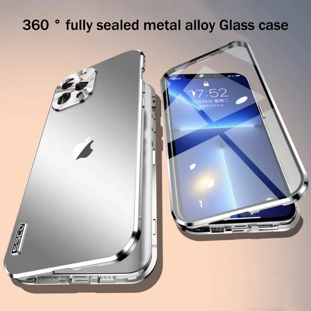 New Full Metal Magnetic Case For iPhone 16, 16 Pro, 16 Pro Max, 16 Plus, 15 - iPhone 13