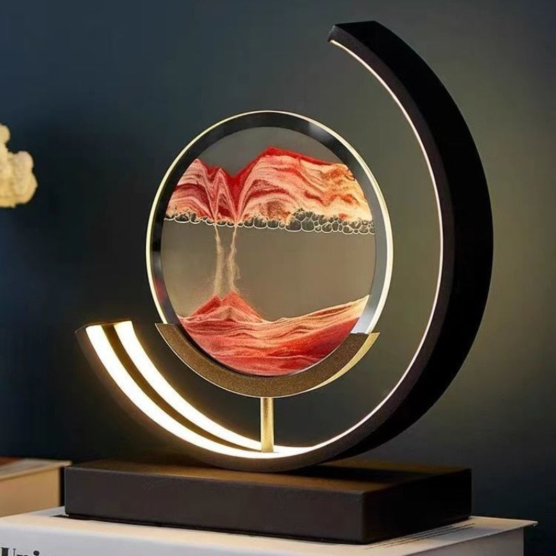 Luxurious LED Quicksand Table Lamp