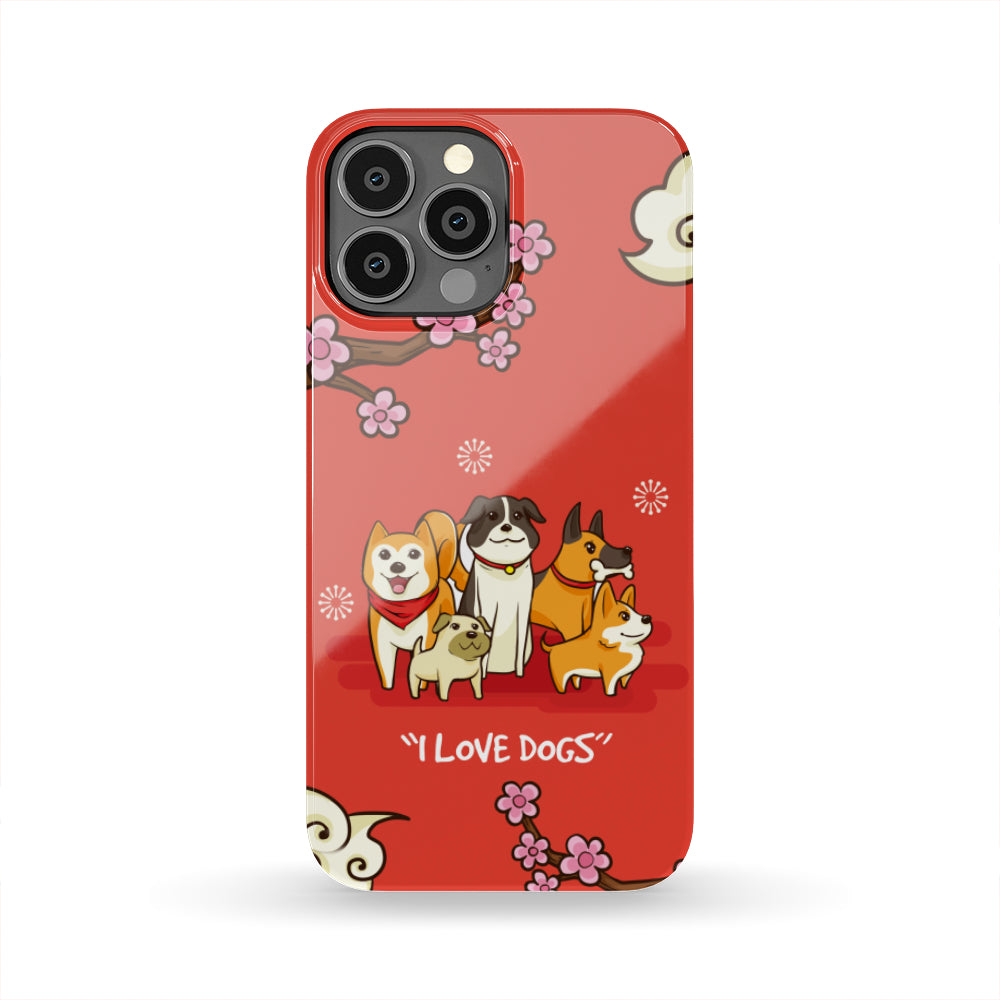 I Love Dogs Phone Case
