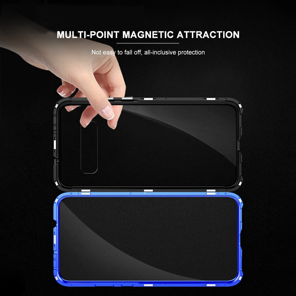 Magnetic Case for Samsung Galaxy (Double Sided) - S10 Plus, S9, S8, Note 9, 8 - Perfenq