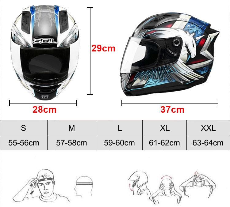 Premium Unicorn Motorcycle Helmet (Full Face)