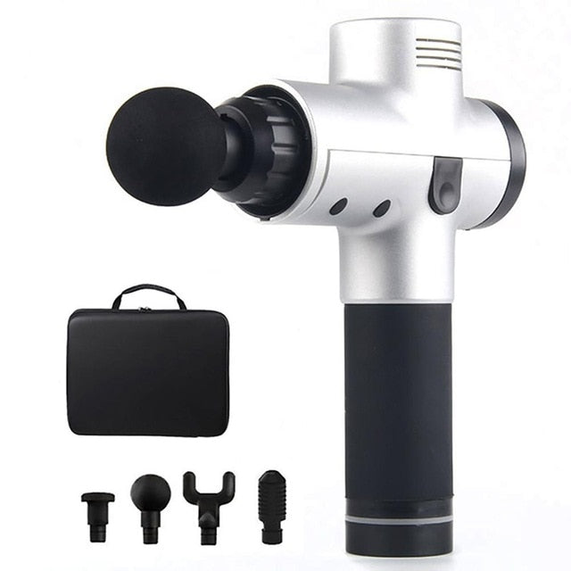 4 in 1 Electric Deep Tissue Massage Gun for Pain Relief & Muscle Relaxation - Perfenq
