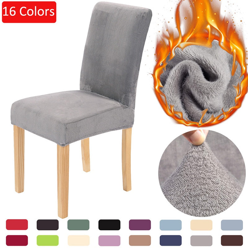 Warm & Fluffy Universal Chair Covers - Perfenq