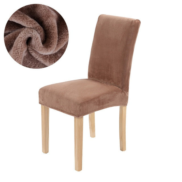 Warm & Fluffy Universal Chair Covers - Perfenq