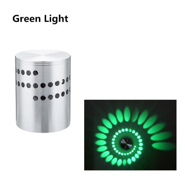 RGB Spiral Hole LED Wall Light