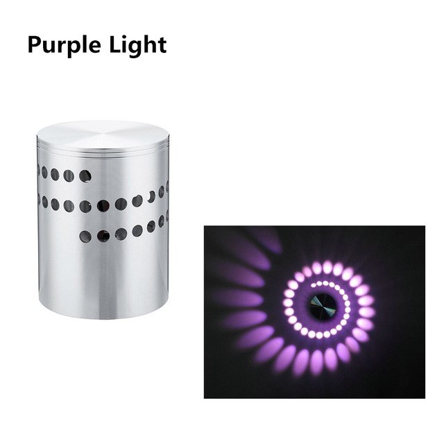 RGB Spiral Hole LED Wall Light