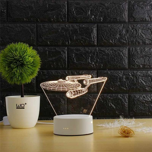 3D Transparent LED Night Lamps