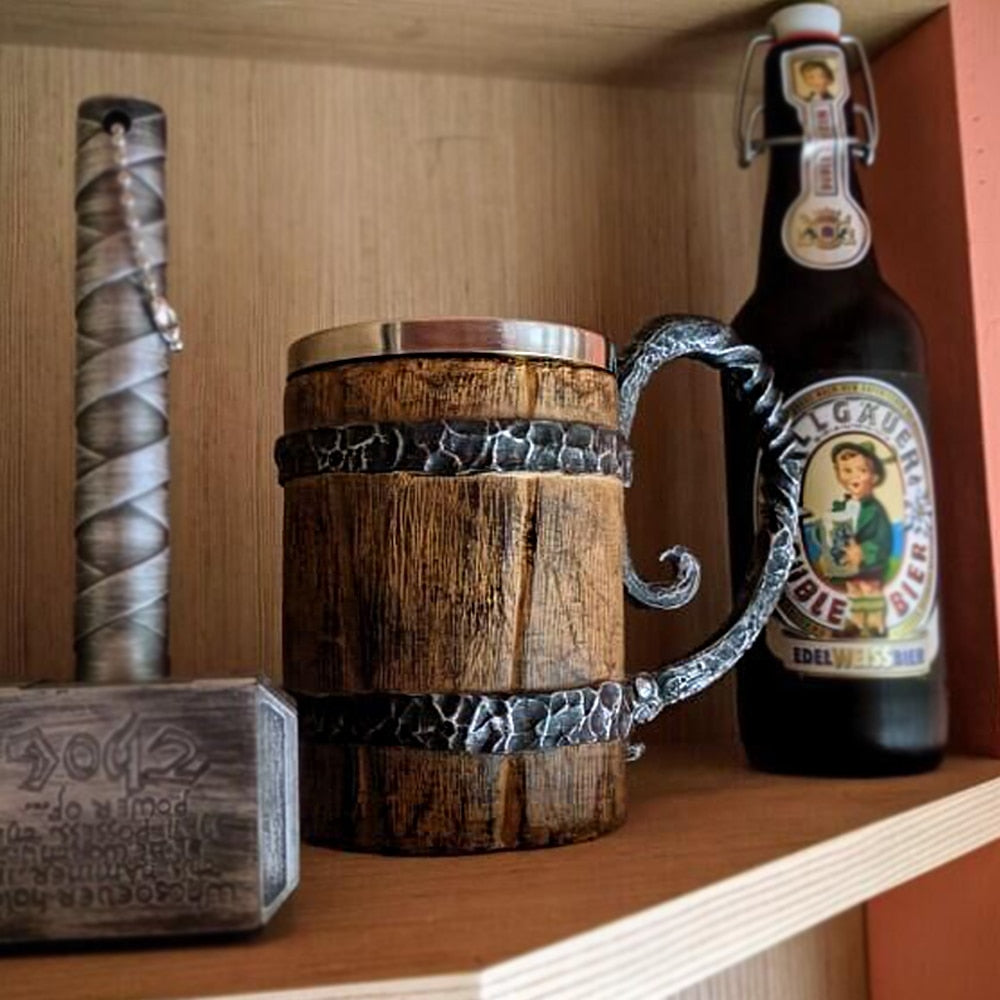 Wood Beer Mug For Christmas