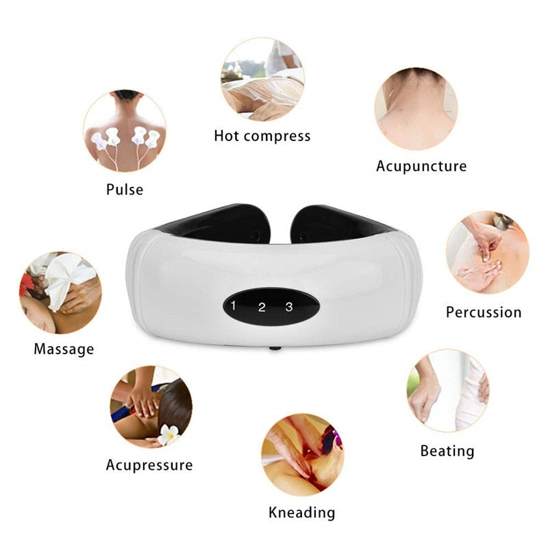 Electric Neck Massager For Pain Relief & Relaxation