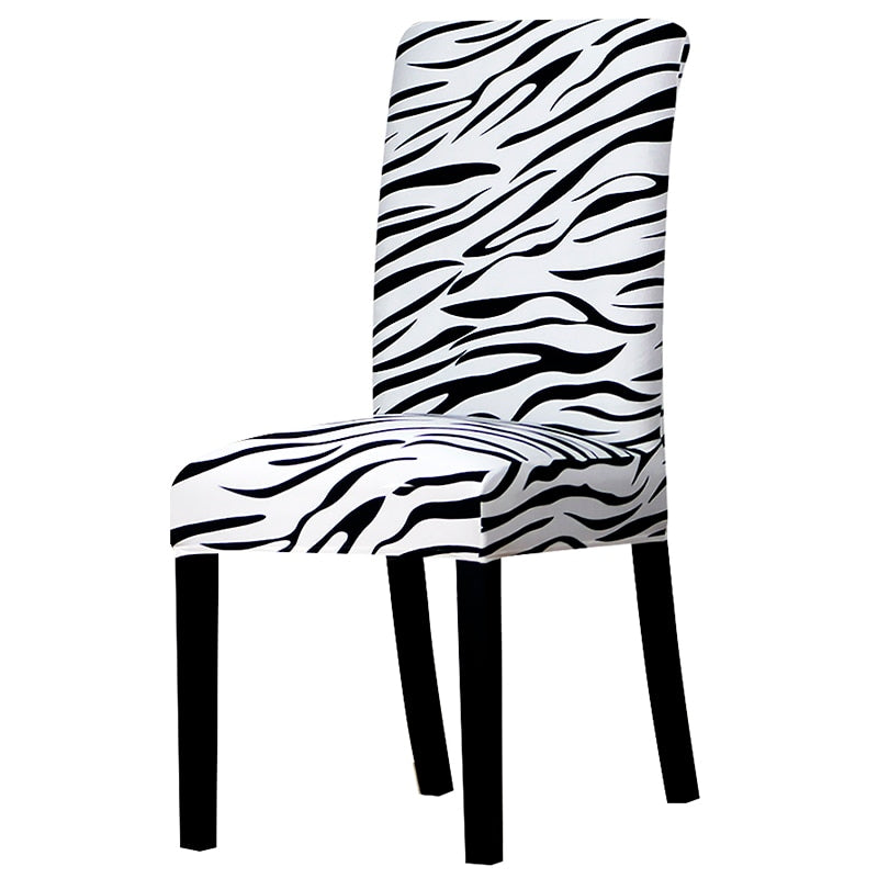 Zebra Print Chair Covers