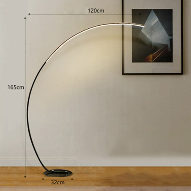 Modern Luxury Curved LED Floor Lamp