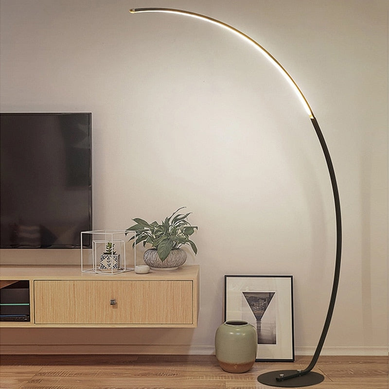 Modern Luxury Curved LED Floor Lamp