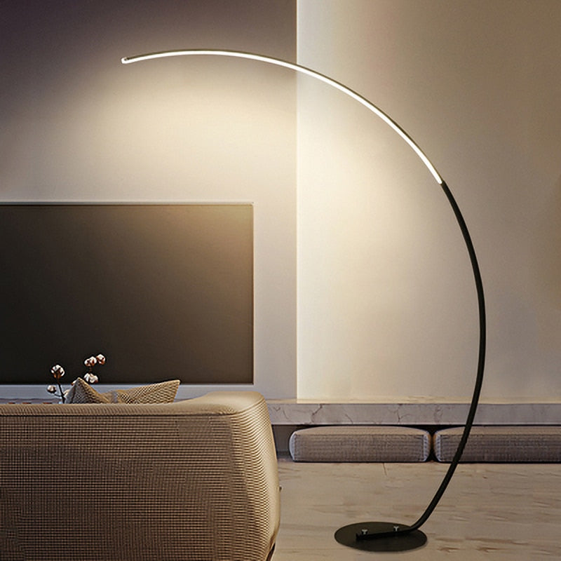 Modern Luxury Curved LED Floor Lamp