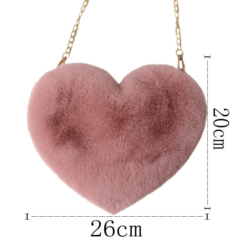 Women's Heart Shaped Crossbody Wallet Purse Shoulder Bag