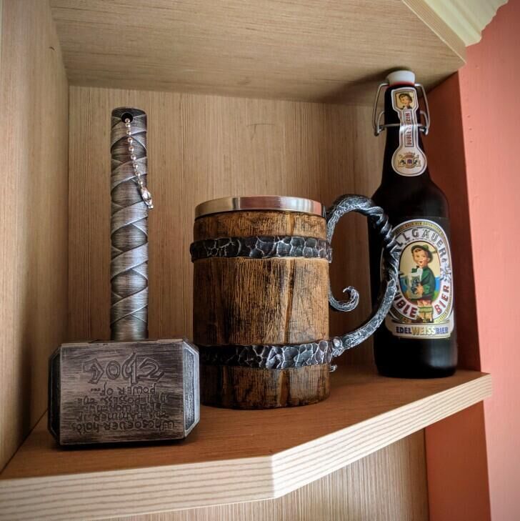 Wood Beer Mug For Christmas