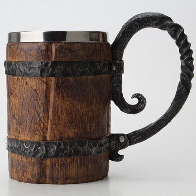 Wood Beer Mug For Christmas