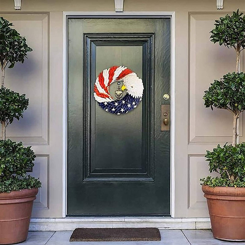 DIY American Eagle Wreath