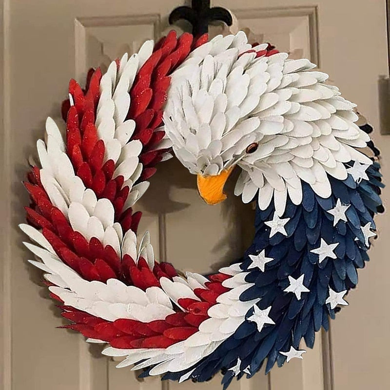 DIY American Eagle Wreath