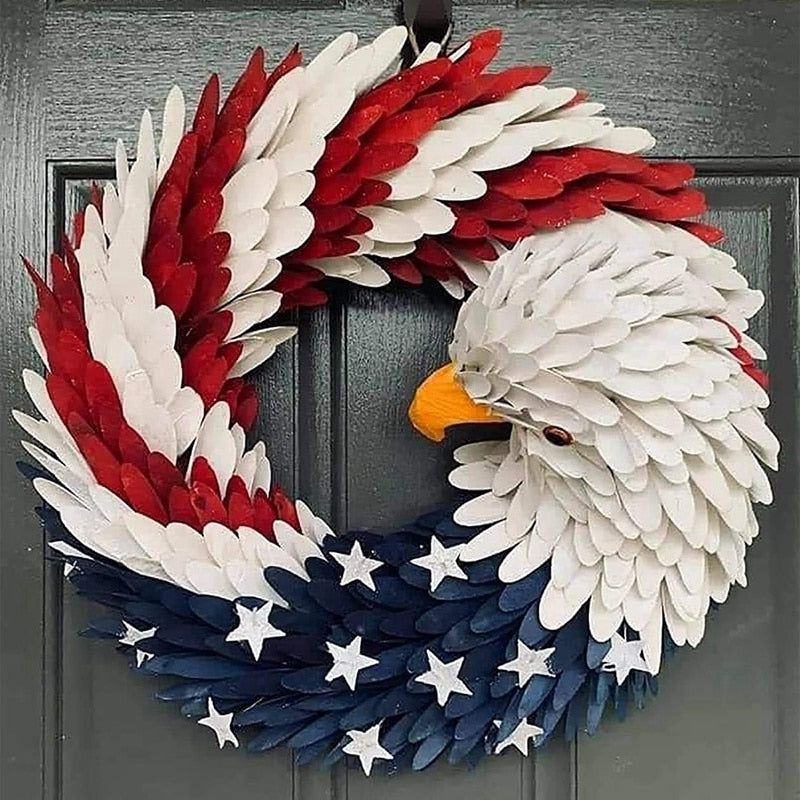 DIY American Eagle Wreath