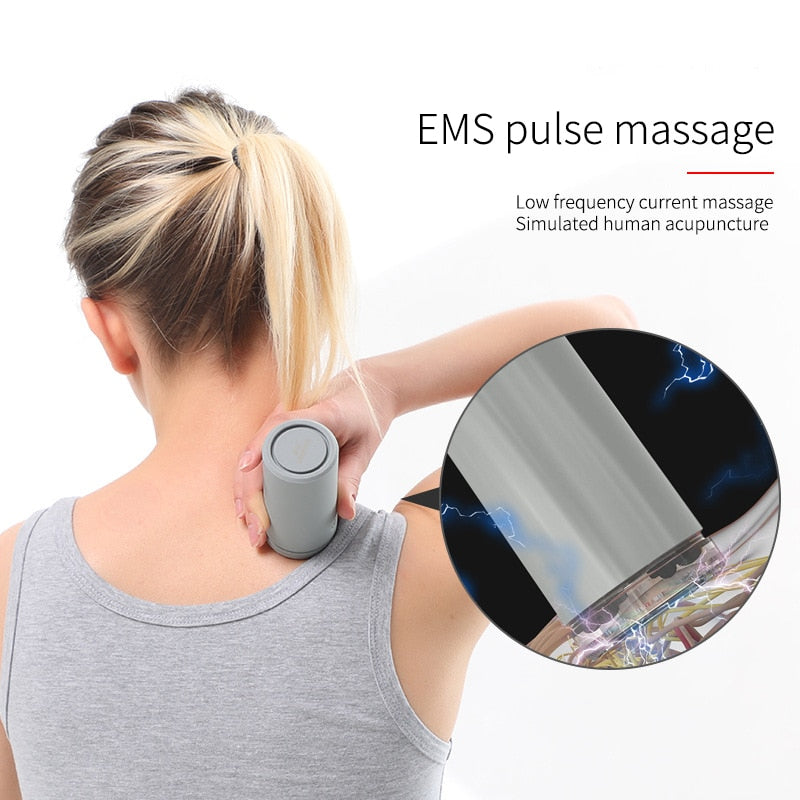 Portable Smart Electric Neck and Back Massager Cupping and Pulse Full Body Massage Relaxation