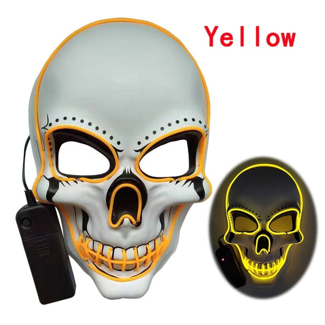 Horror Skull Glowing Mask