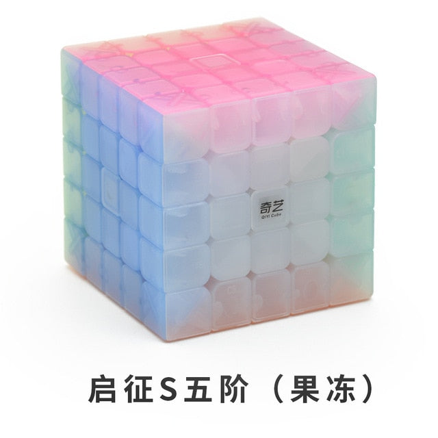Qiyi Jelly Color Neo Magic Cube Transparent Cube Puzzle Finger Toys Professional Speed Cubes