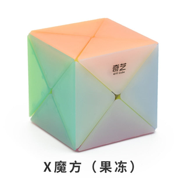 Qiyi Jelly Color Neo Magic Cube Transparent Cube Puzzle Finger Toys Professional Speed Cubes