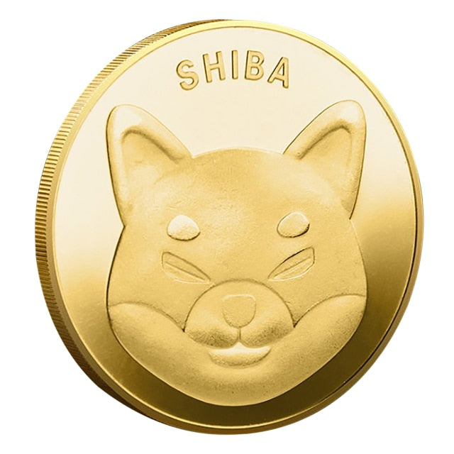 Shiba Inu Physical Gold Plated Coin (Metal)