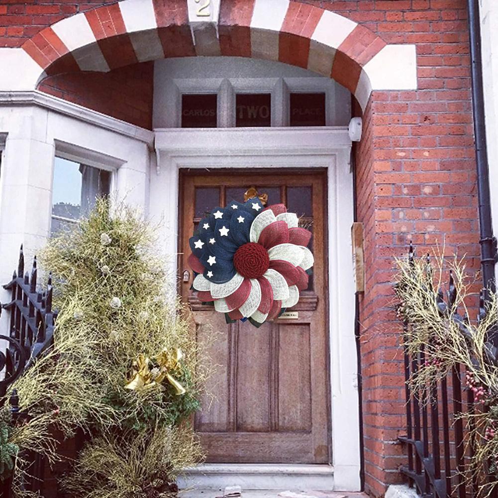 DIY Thanksgiving American Flag Wreath