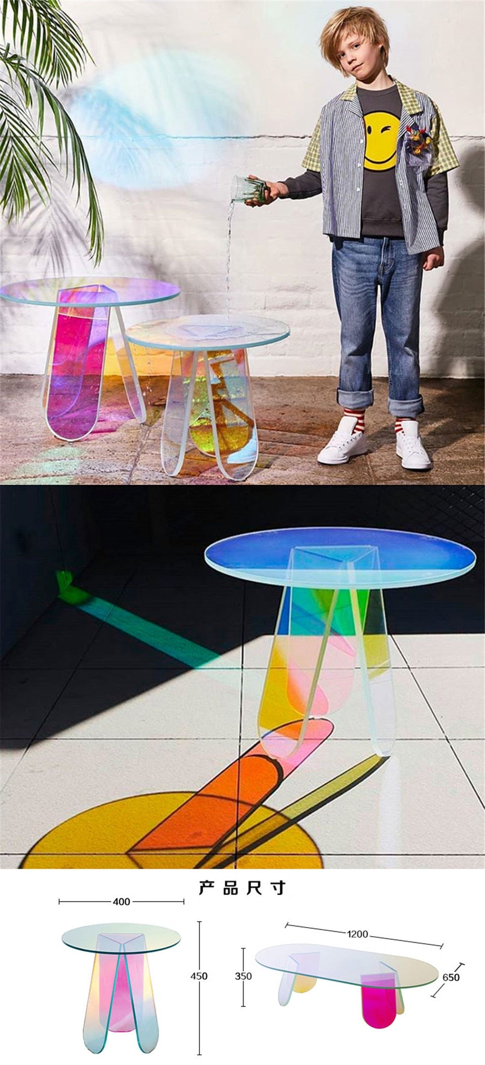 Nordic Luxury Transparent Acrylic Table