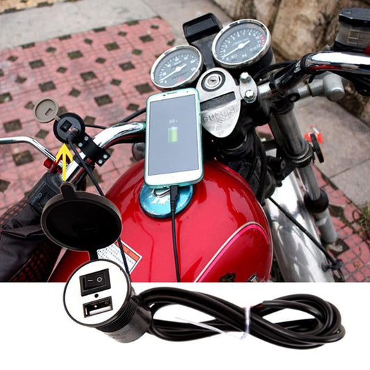 Universal Motorcycle USB Charger with Switch - Perfenq