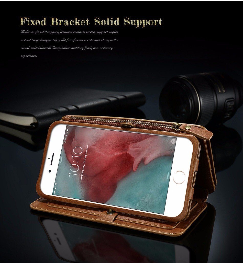 8 in 1 Multi-Function iPhone Wallet Case - Perfenq