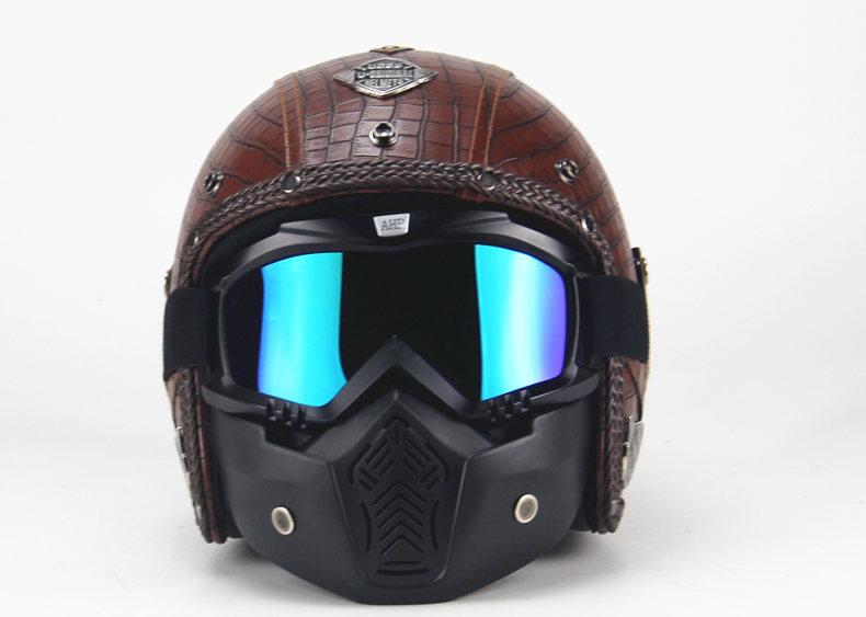 Premium Pu Leather Helmet - Perfenq