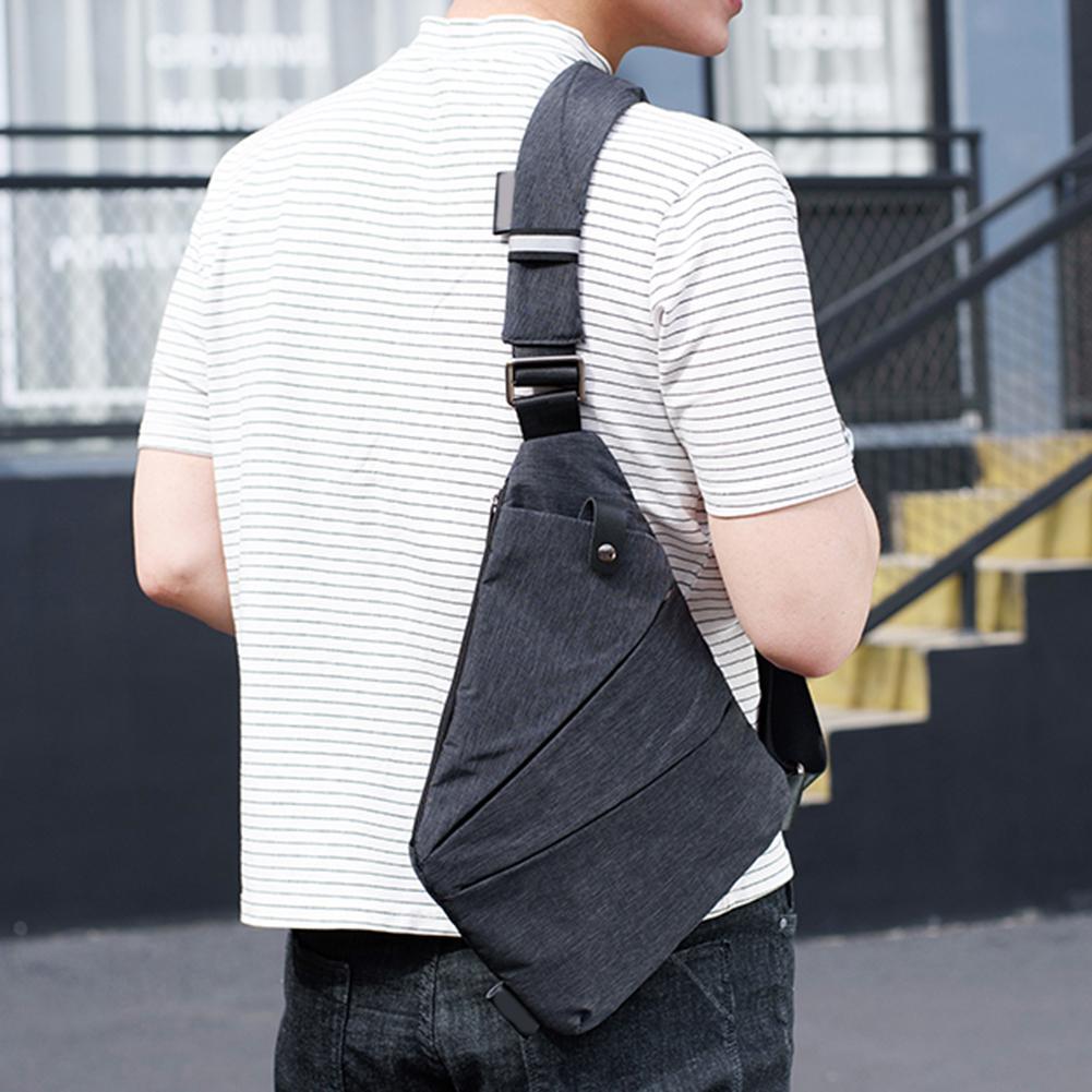 Anti Theft Single Shoulder Compact Crossbody Bag for Men - Perfenq