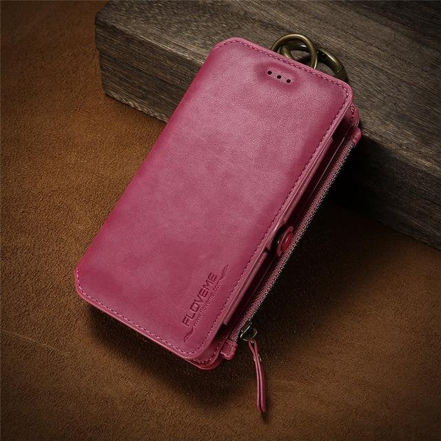 8 in 1 Multi-Function iPhone Wallet Case - Perfenq