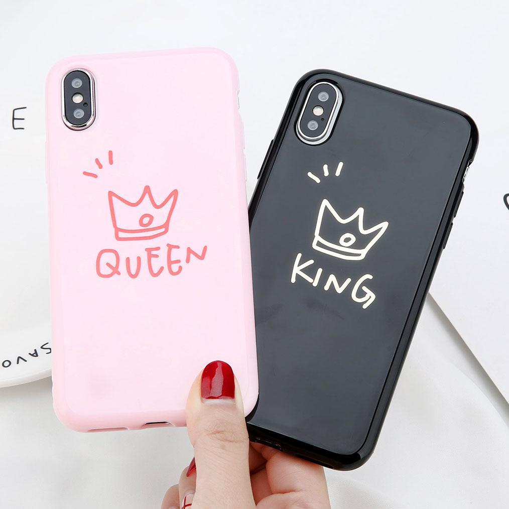 King Queen iPhone Case for Couples (All iPhones) - Perfenq
