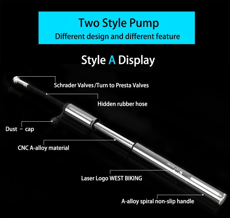 Multi-Purpose Mini Portable Bike Pump - Perfenq