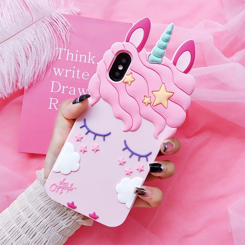 Unicorn Phone Cases Silicone 3D Unicorn Phone Case For IPhone Samsung Galaxy Smartphones Unicorn Phone Cases Silicone 3D Unicorn Phone Case For IPhone Samsung Galaxy Smartphones