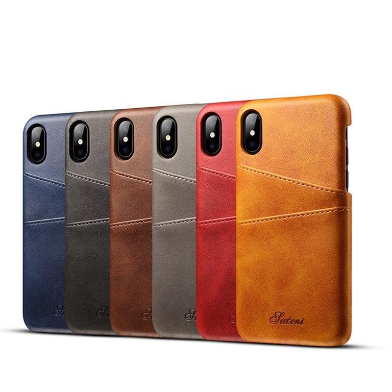 iPhone XS, XS Max & XR Slim PU Leather Case (Now for all iPhones) - Perfenq