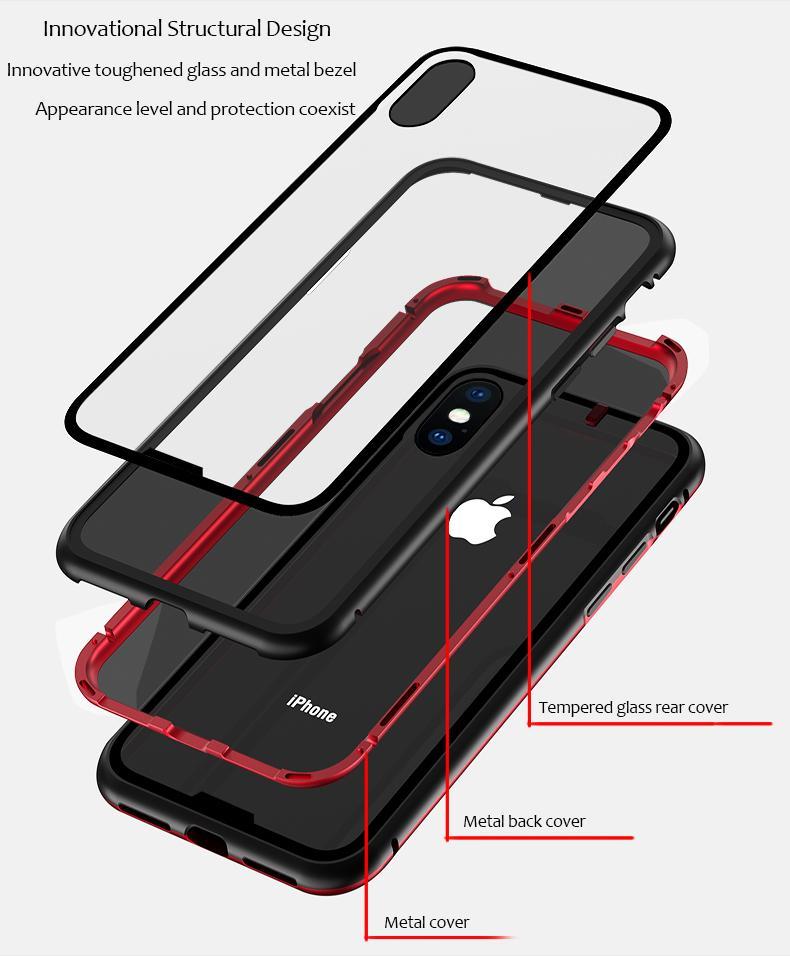 Luxury Magnetic Adsorption Case for iPhone - Perfenq