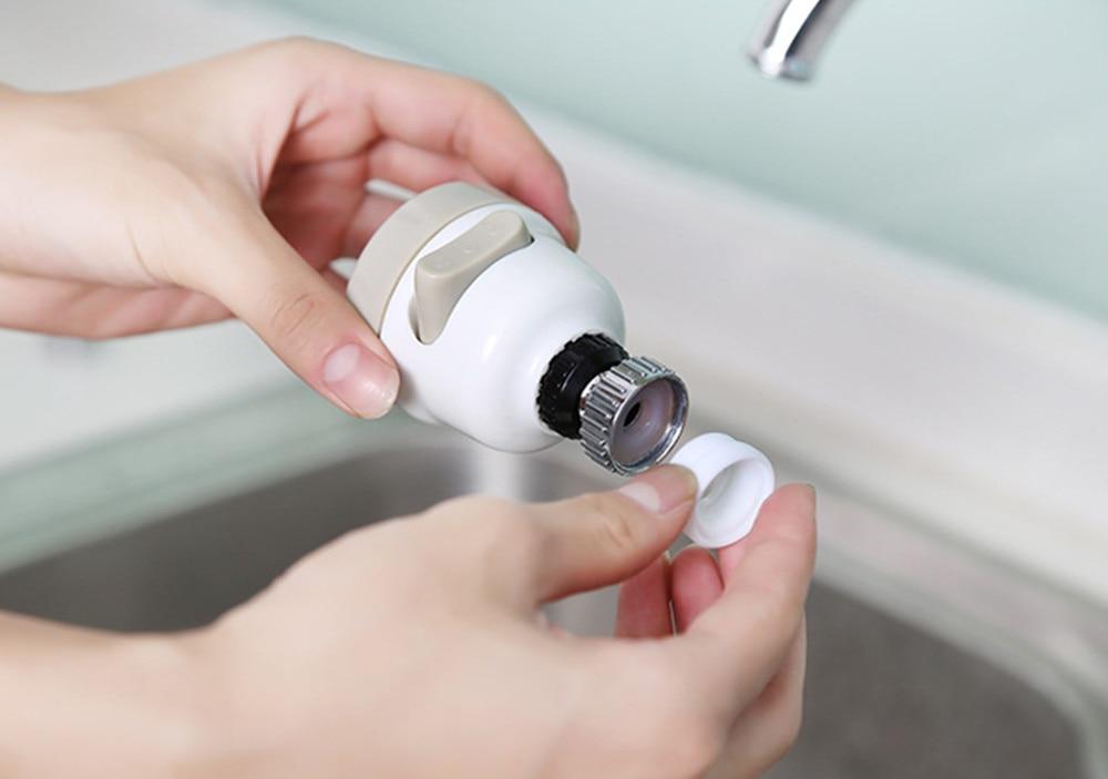 360 Degree Moveable Tap Head / Faucet - Perfenq