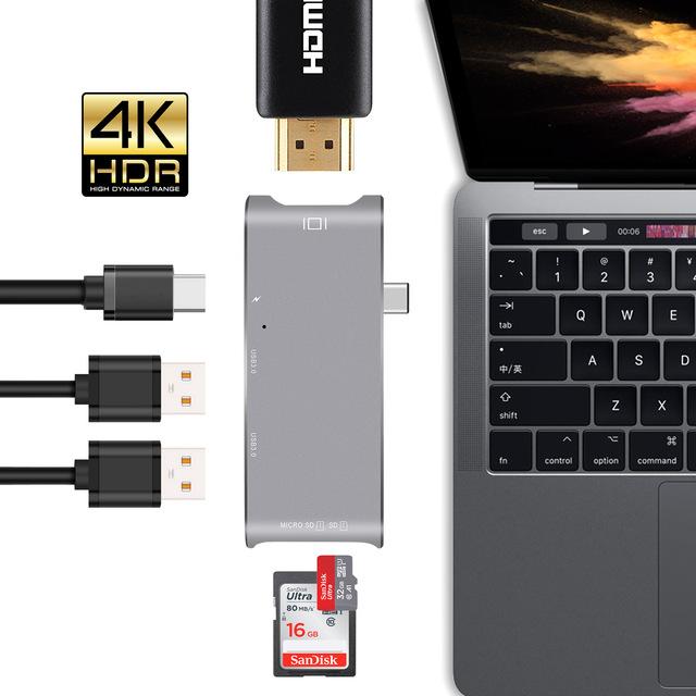 MacBook Pro USB Type C Thunderbolt HUB - Perfenq