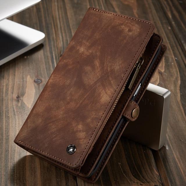All in One Wallet Case for Samsung Galaxy S9 / S9 Plus / S8 / S8 Plus / Note 8 / S7 / S7 Edge - Perfenq