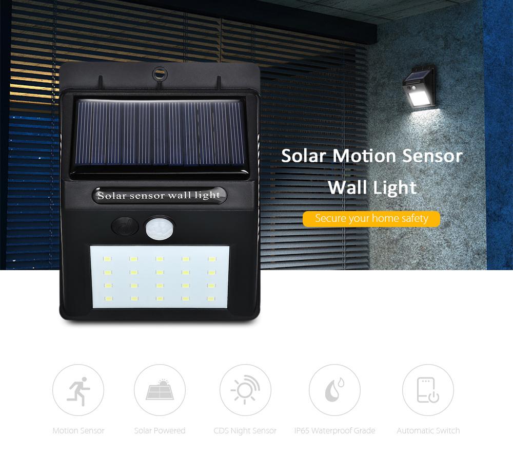 Solar Power Waterproof LED Light with Motion Sensor (Automatic) - Perfenq