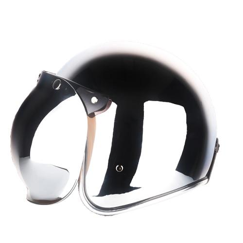 Premium Silver Chrome Helmet - Perfenq