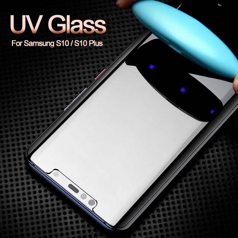 Nano Liquid Screen Protector For Samsung Galaxy S10 Plus Tempered Glass Full UV Glass For Samsung S9 S8 Plus Note 8 9 S7 S6 Edge - Perfenq