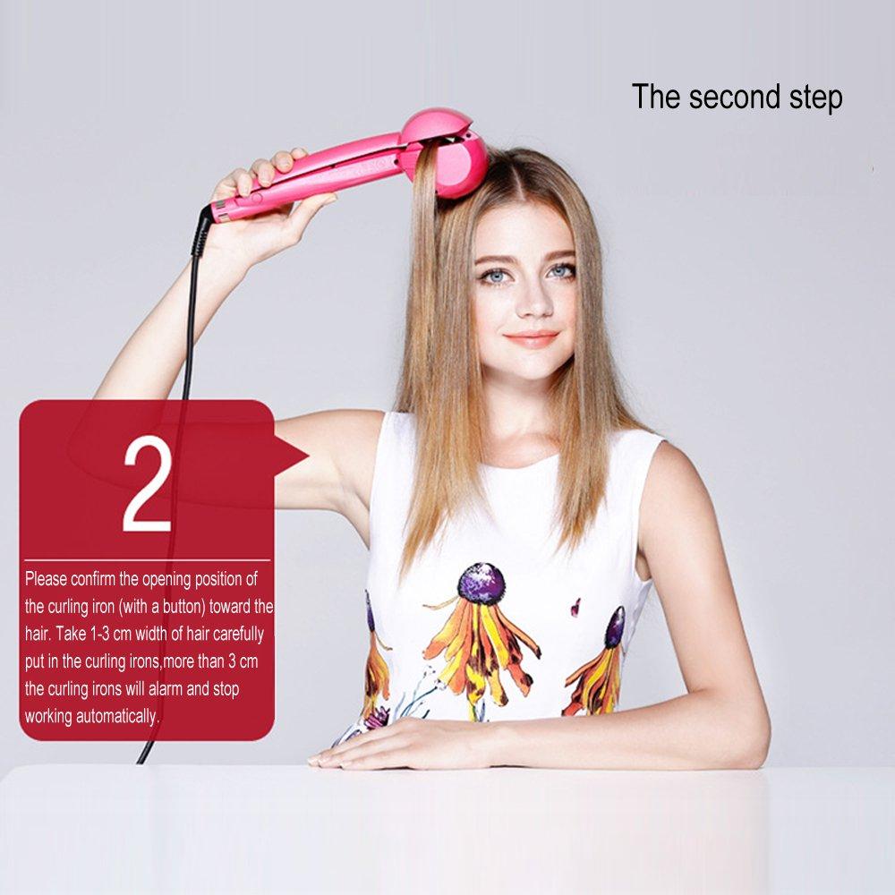 WXB Professional hair styling tools curler wand Female automatic LCD magic wrench ceramic heating care wave tool LCD display - Perfenq