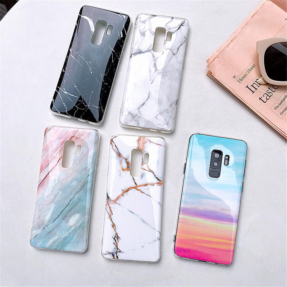 Luxury Marble Phone Case For Samsung Galaxy S10 S10E S9 S8 Plus S7 edge Case Silicone Cover For Samsung Galaxy Note 9 8 Case - Perfenq